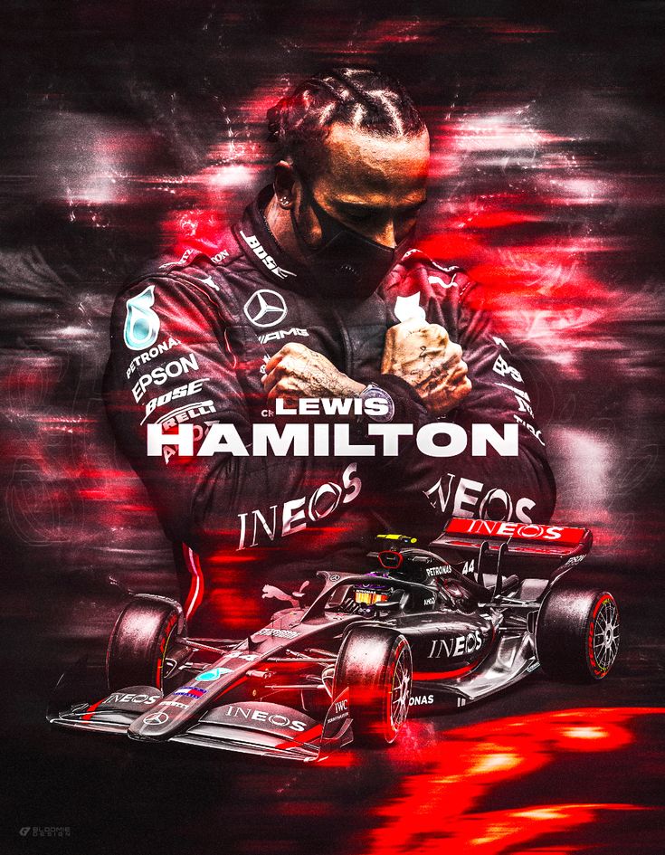 Lewis Hamilton Concept Poster On