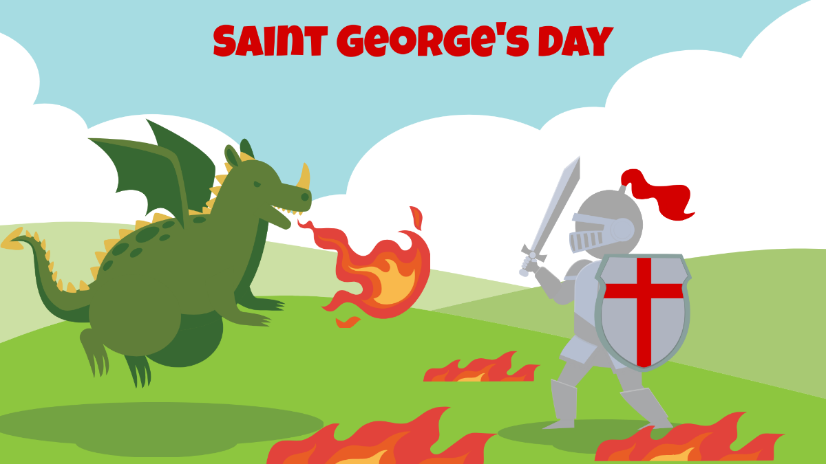 St George S Day Background Edit Online Wallpaper