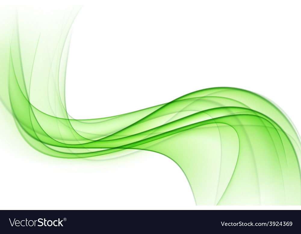 Abstract Green Wavy Background Royalty Vector Image