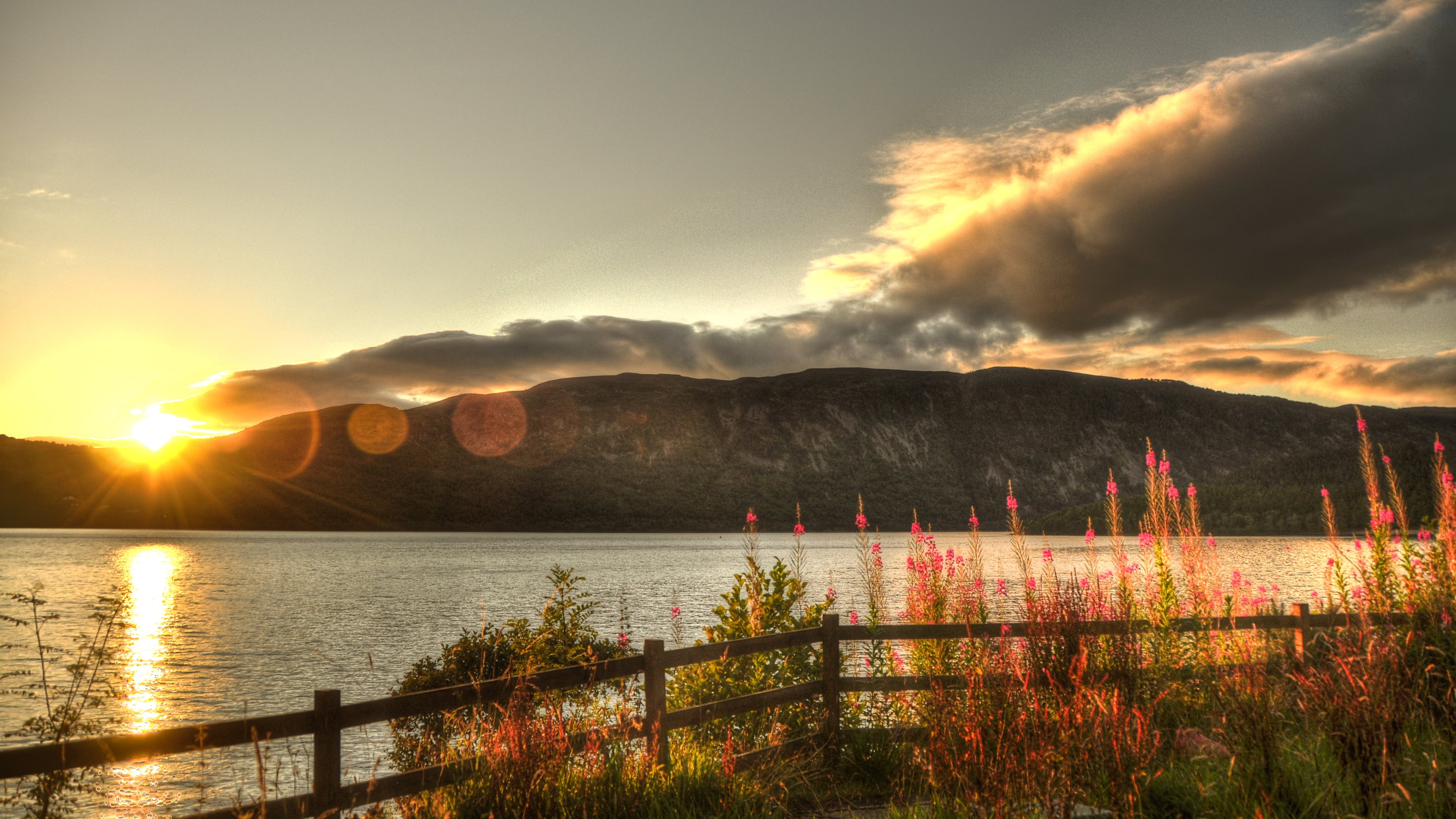 Ultra 4k Wallpaper Sunset Over The Loch Ness Lake