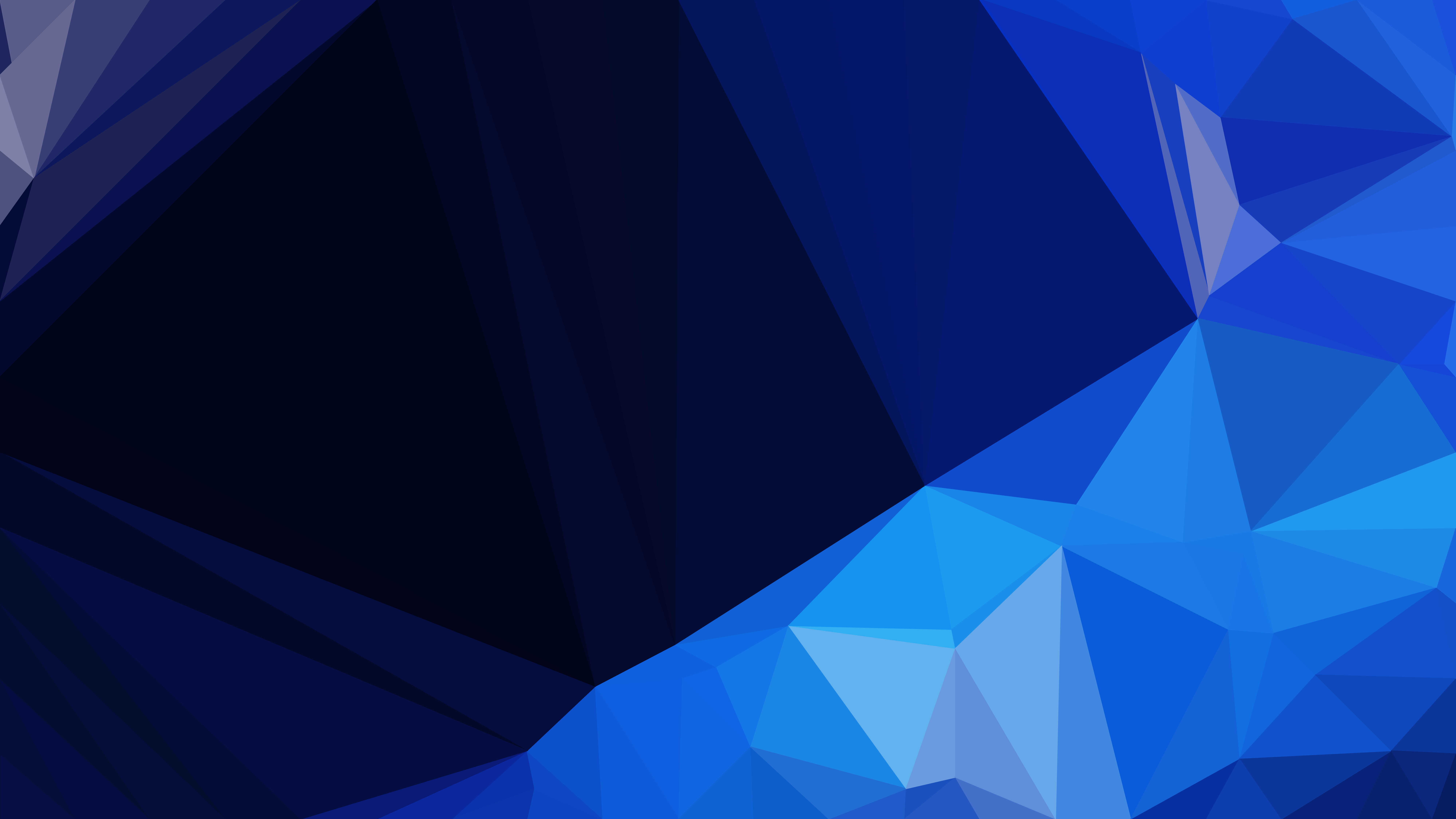Cool Blue Geometric Shapes Background