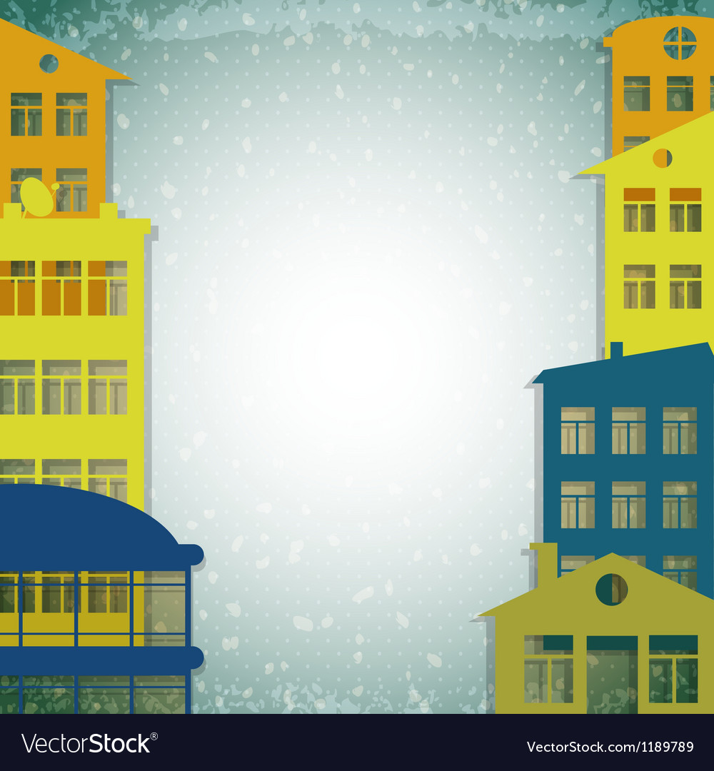 Houses Background Royalty Vector Image Vectorstock