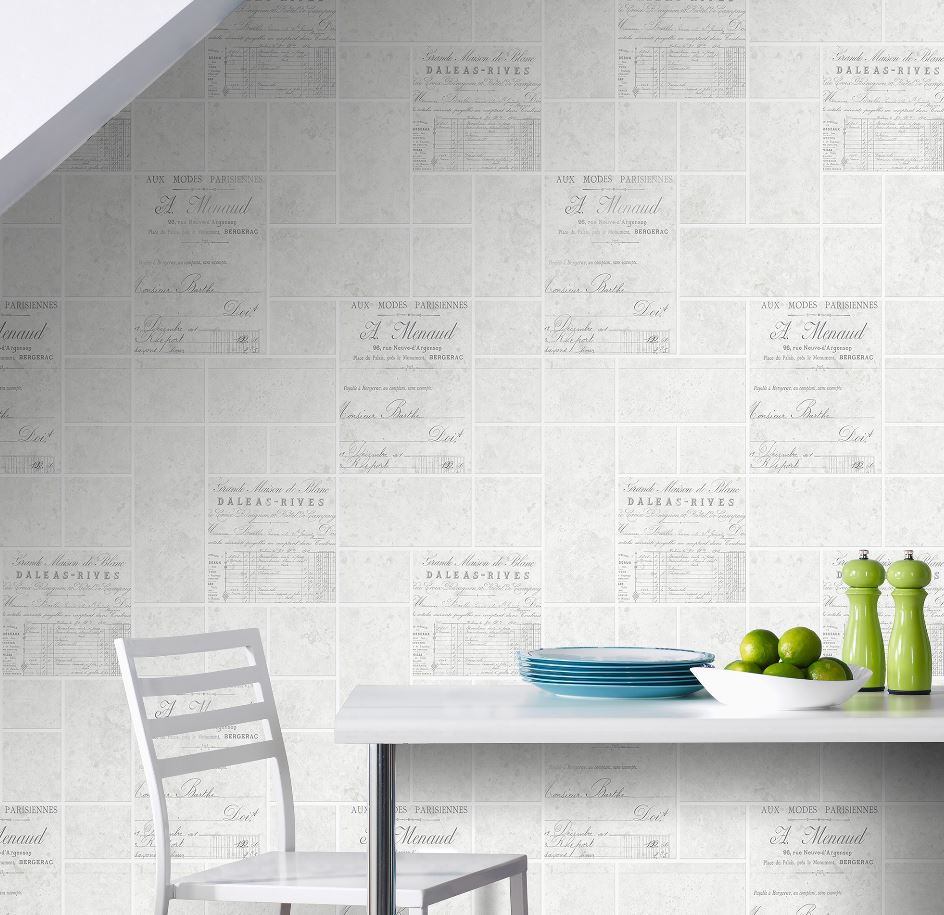 Superfresco Easy Parisienne Paste The Wall Tile Effect Grey
