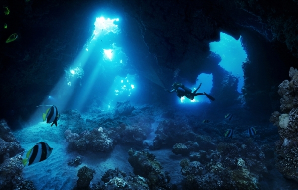 Underwater Caves Cave By Erik