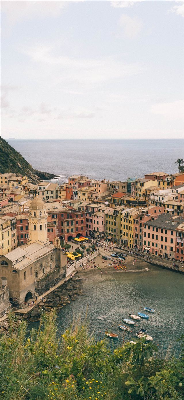 Vernazza Cinque Terre Italy May iPhone X Wallpaper With