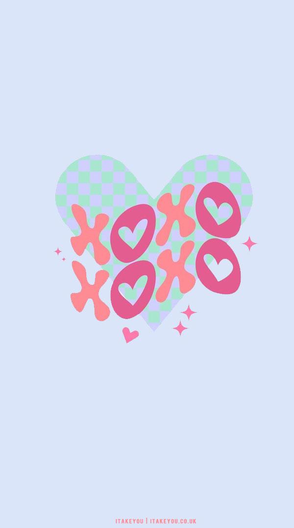  Cute Valentines Day Wallpaper Ideas XOXO with Blue Heart I