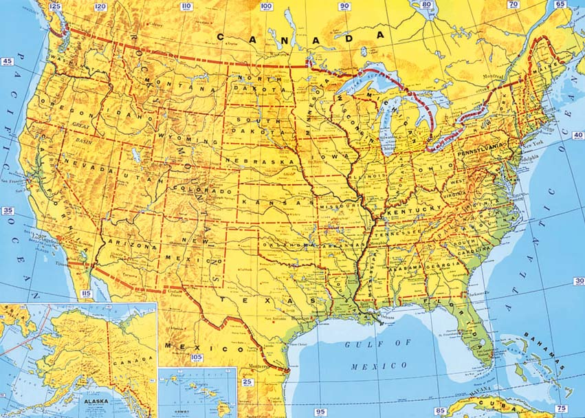 USA Map HD Wallpaper