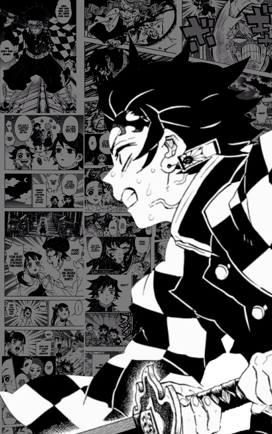 KNY Tanjiro Manga Wallpaper by neneXhanako