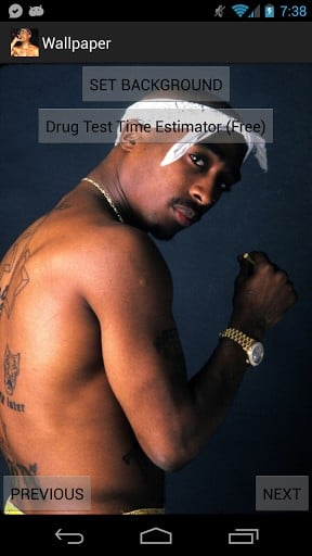 View bigger   Tupac Shakur Wallpaper Gangsta for Android screenshot