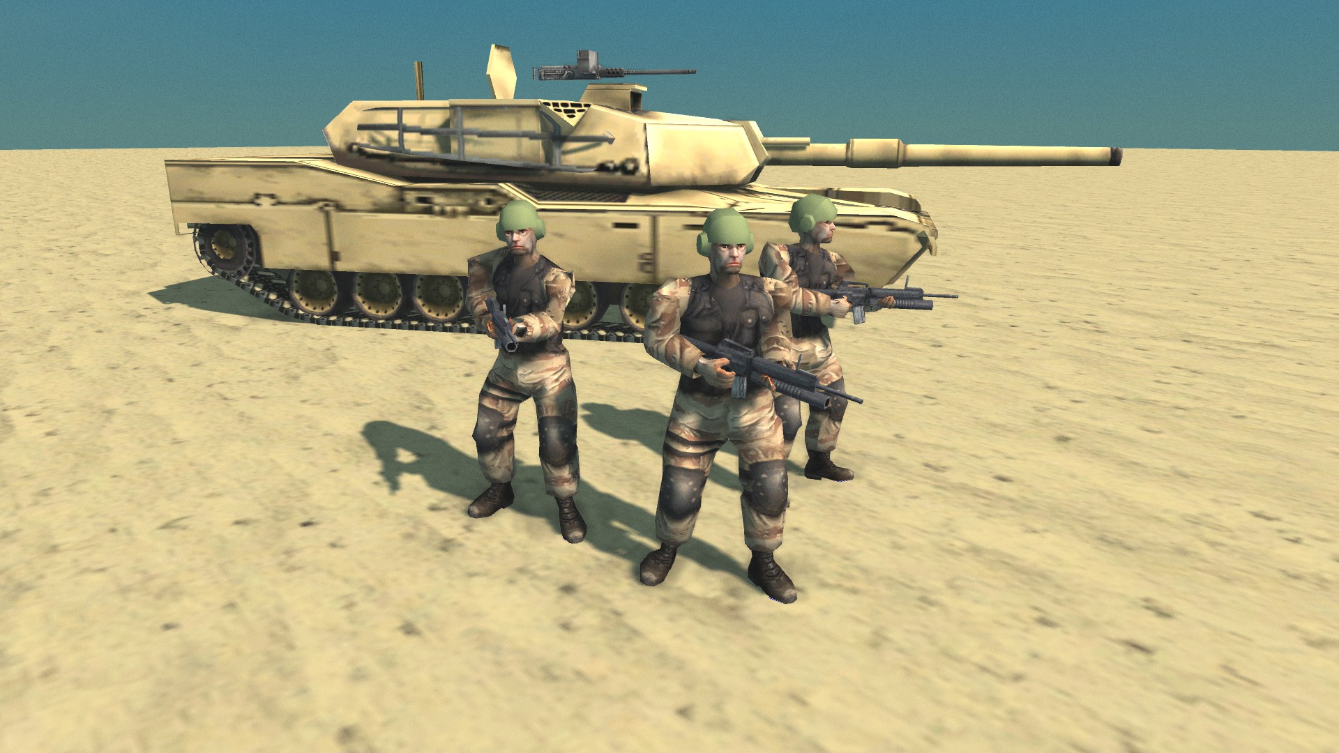 Usa Tankmen Image Conflict Desert Storm Ii Remastered Mod For