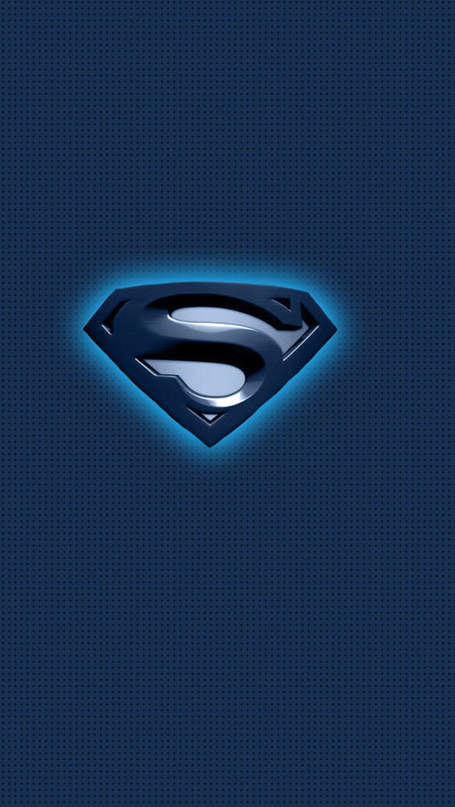 Superman Blue Logo iPhone 5s Wallpaper
