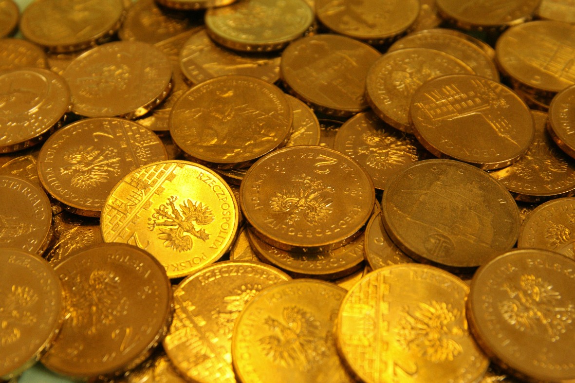 Texture Gold Coins Photo Background