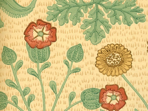 William Morris Wall Paper Garden Tulip W1 Kiraku