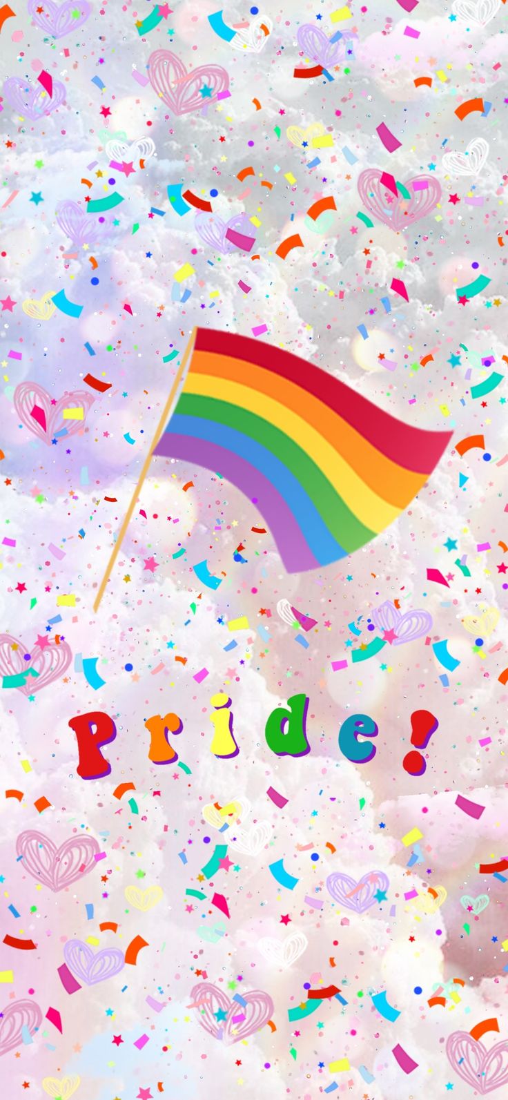 Cute Pride Flag Lgbt Phone Wallpaper