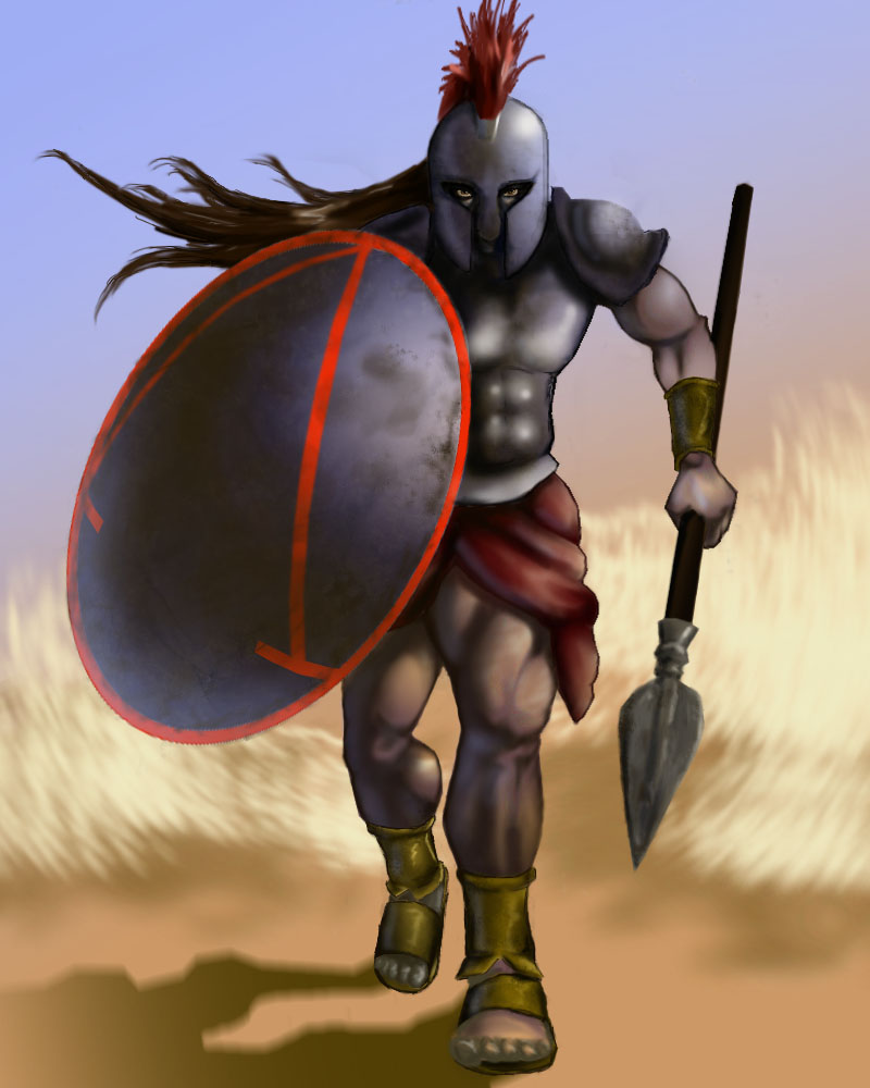 Spartan Warrior By Akairisu
