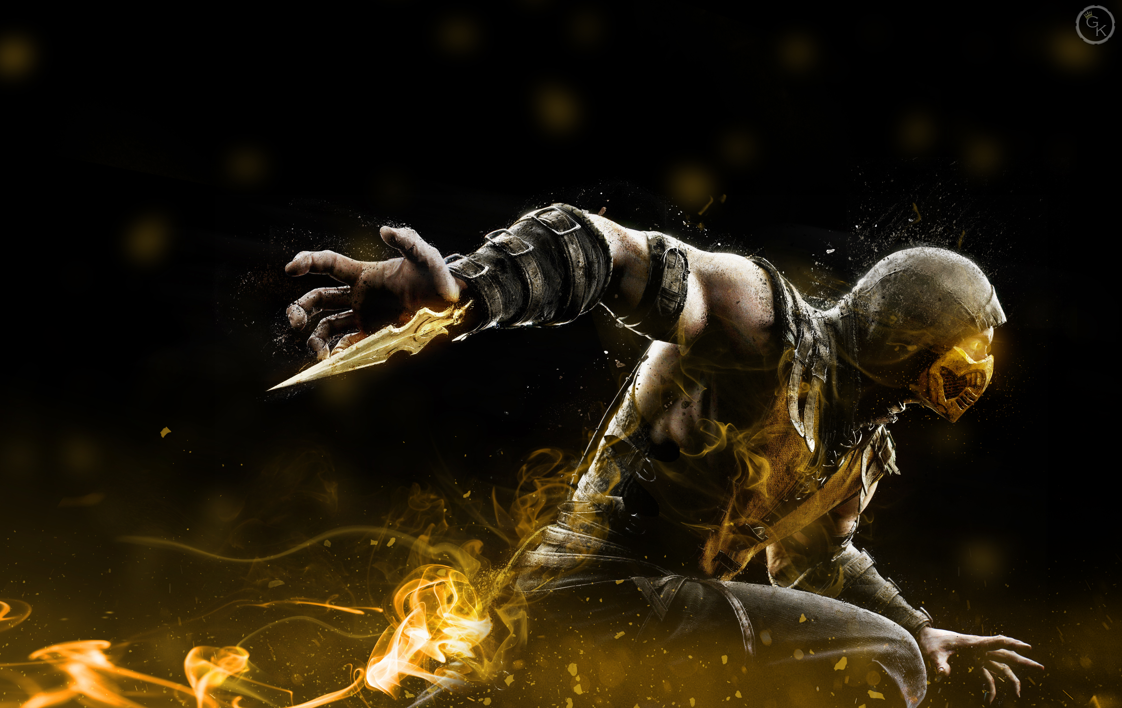 Mortal Kombat X Scorpion By General K1mb0 Watch Fan Art Wallpaper
