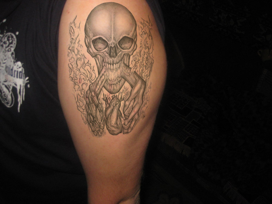 Skull Tato By Audrone