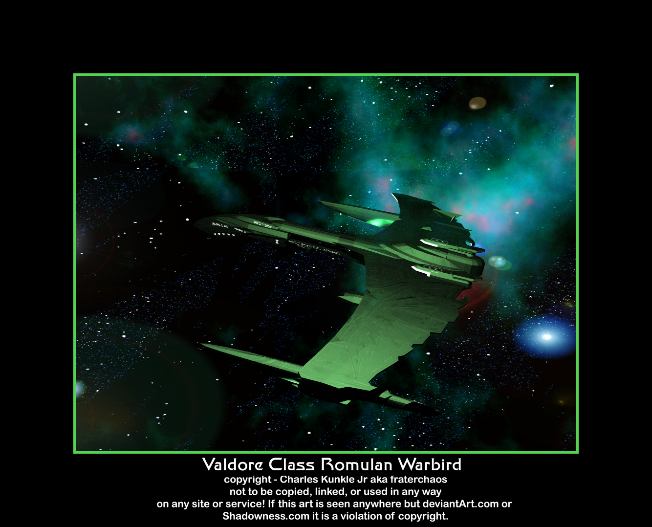 Valdore Class Romulan Warbird By Fraterchaos