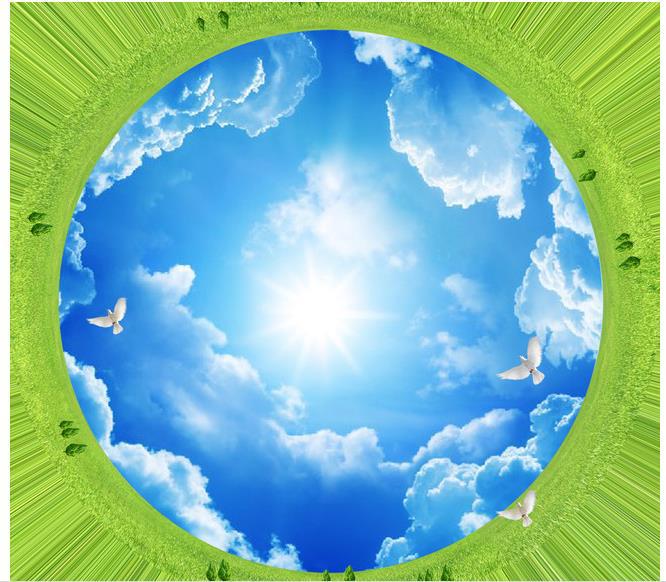 Free download Buy Custom photo wallpaper 3D European Sky