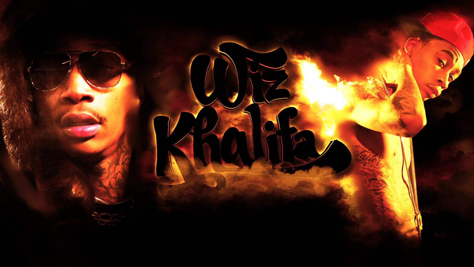 Wiz Khalifa Smoking Wallpaper