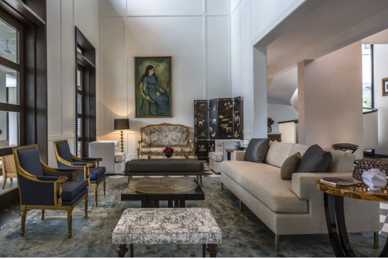 Living Room Elements Include A 1960s Swedish Brass Floor Lamp Art