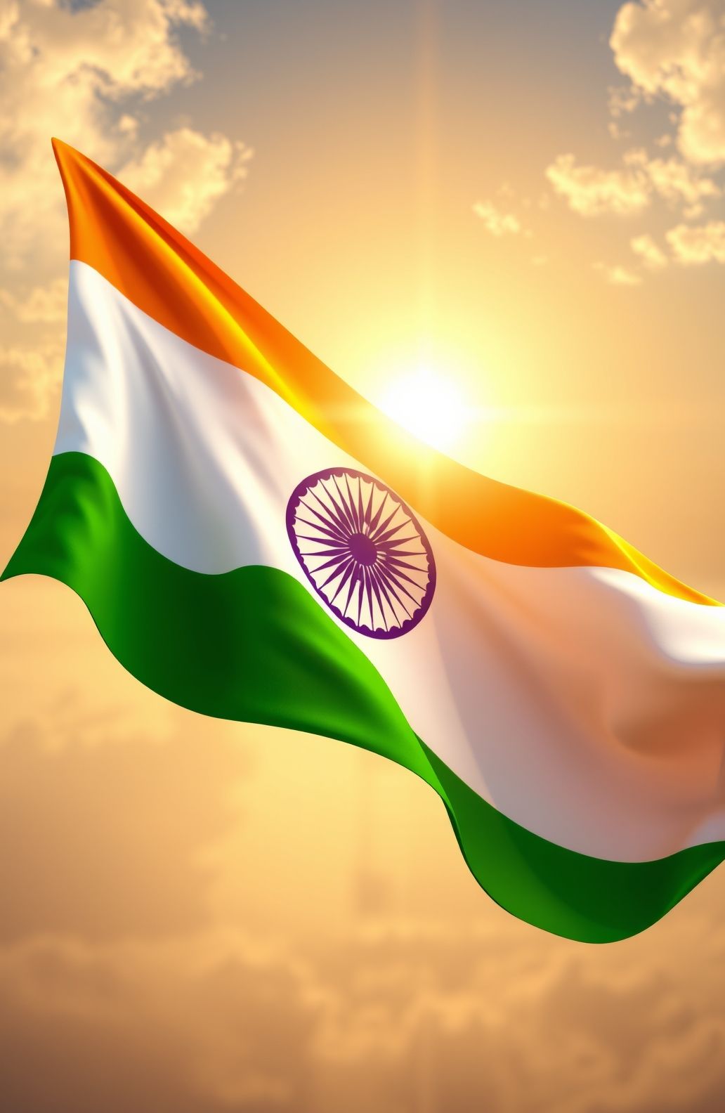 Indian National Flag Wallpaper 3d
