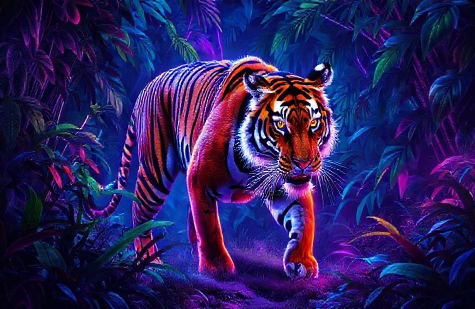 Neon Animal Wallpaper
