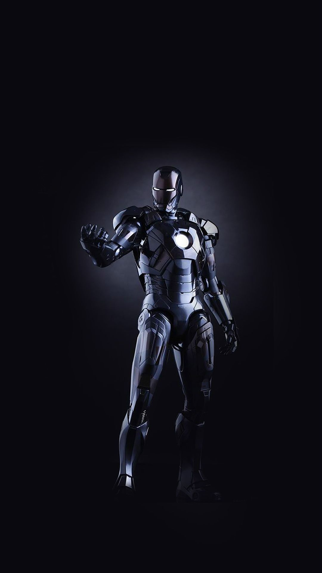 Ironman Dark Figure Hero Art Avengers iPhone Wallpaper