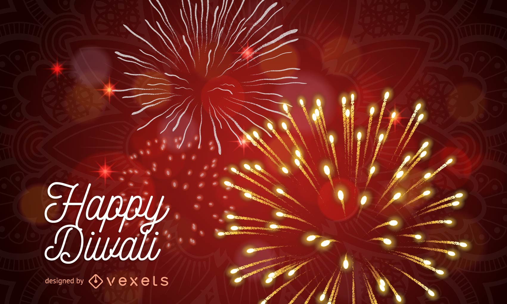 Diwali Background With Sparks Vector