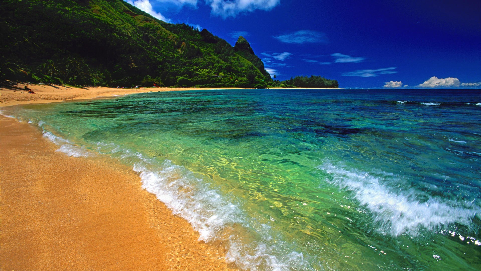 Beach Desktop Backgrounds and Wallpaper   Tunnels Beach Kauai Hawaii
