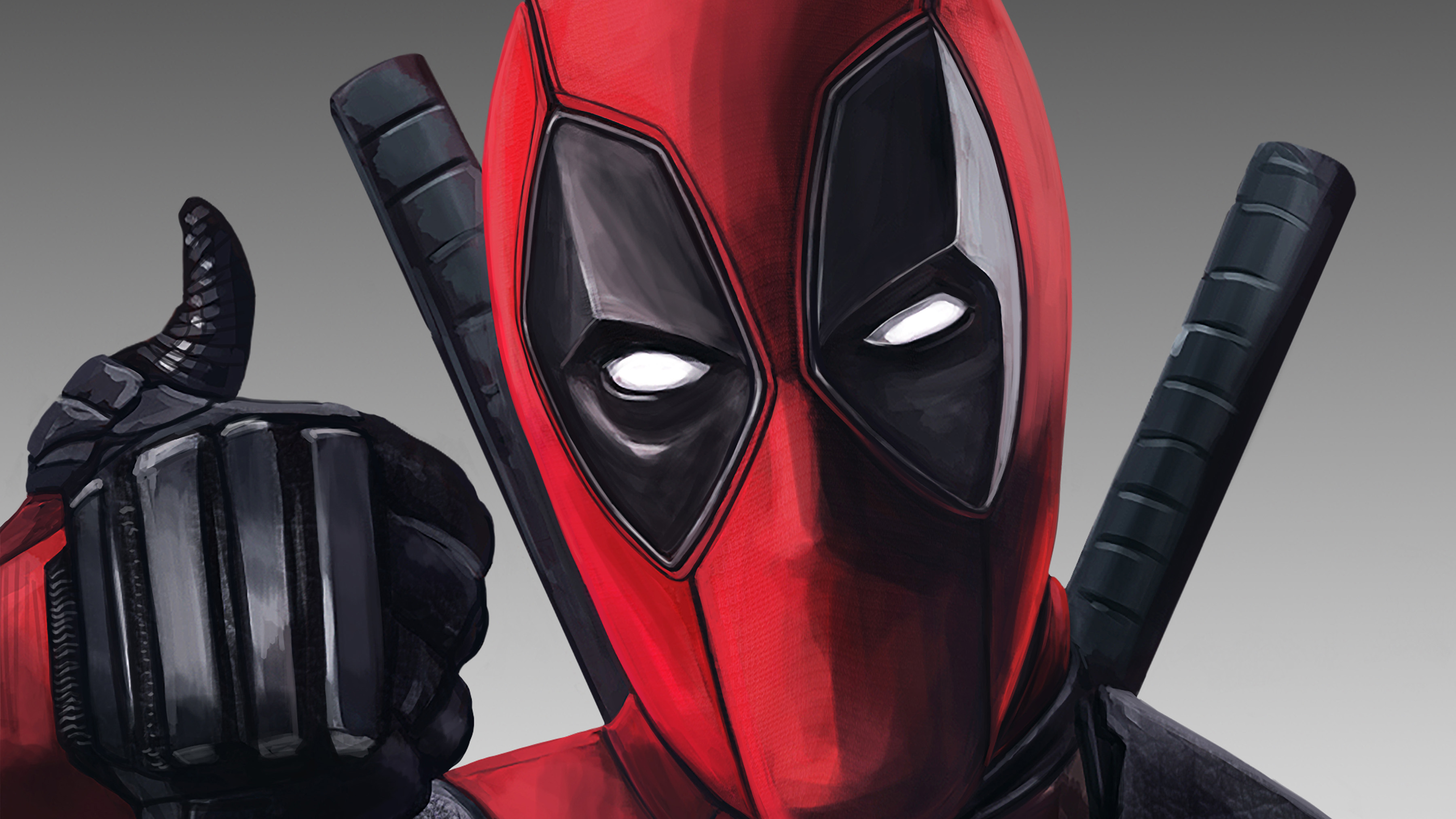 Deadpool Thumbs Up Artwork Wallpaper Resolution HD 4k Image