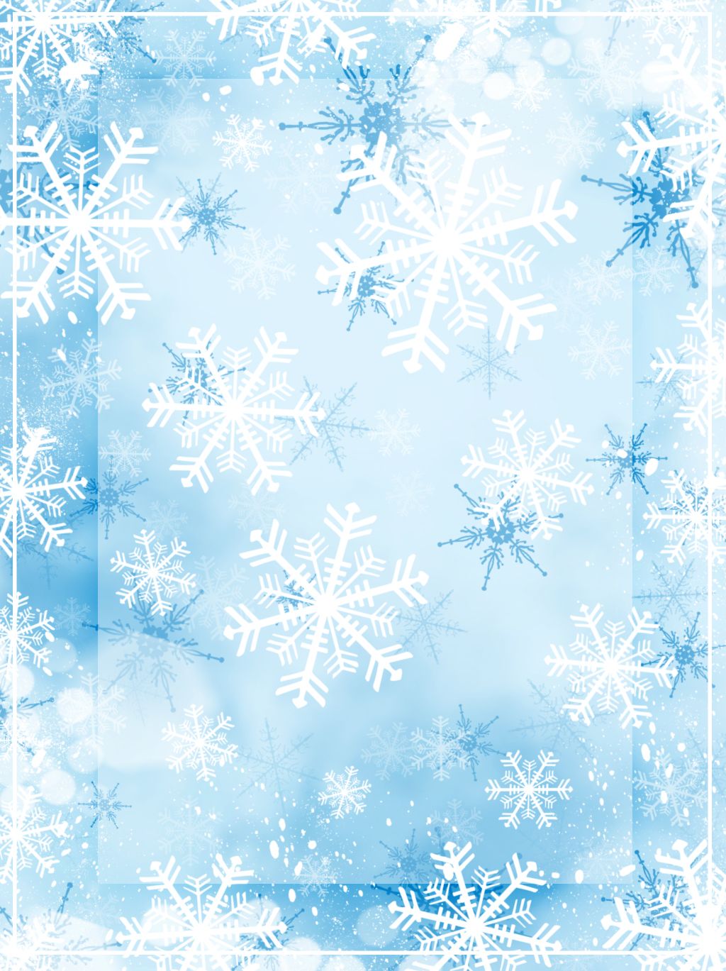 Fully Beautiful Snowflake Background