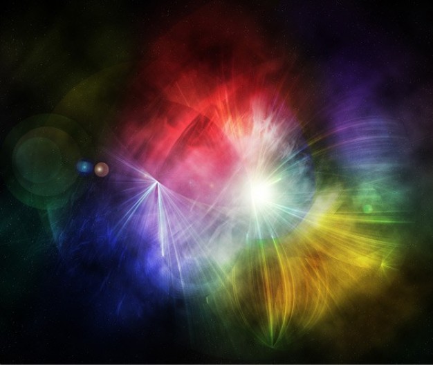 Multi Color Flare Abstract Background Psd File