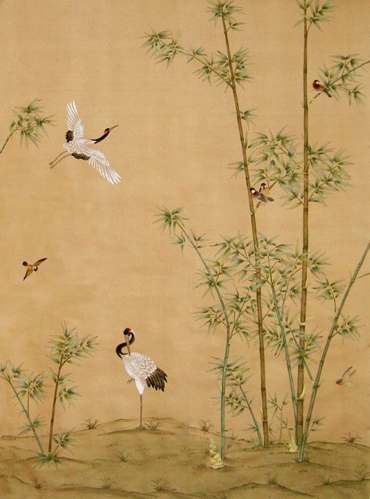 Chinoiserie wallpaper Crane Grove Chinoiserie Pinterest 534x721