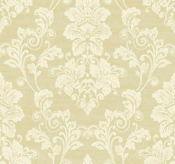 Elegant Cream And Gold Victorian Damask Wallpaper Ps3802 Double Roll