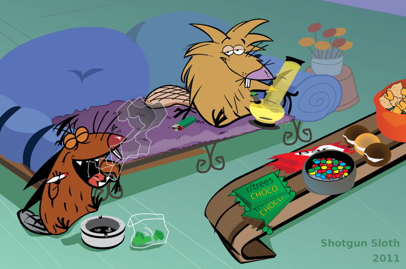Angry Beavers Wallpaper Angry beavers love trees by