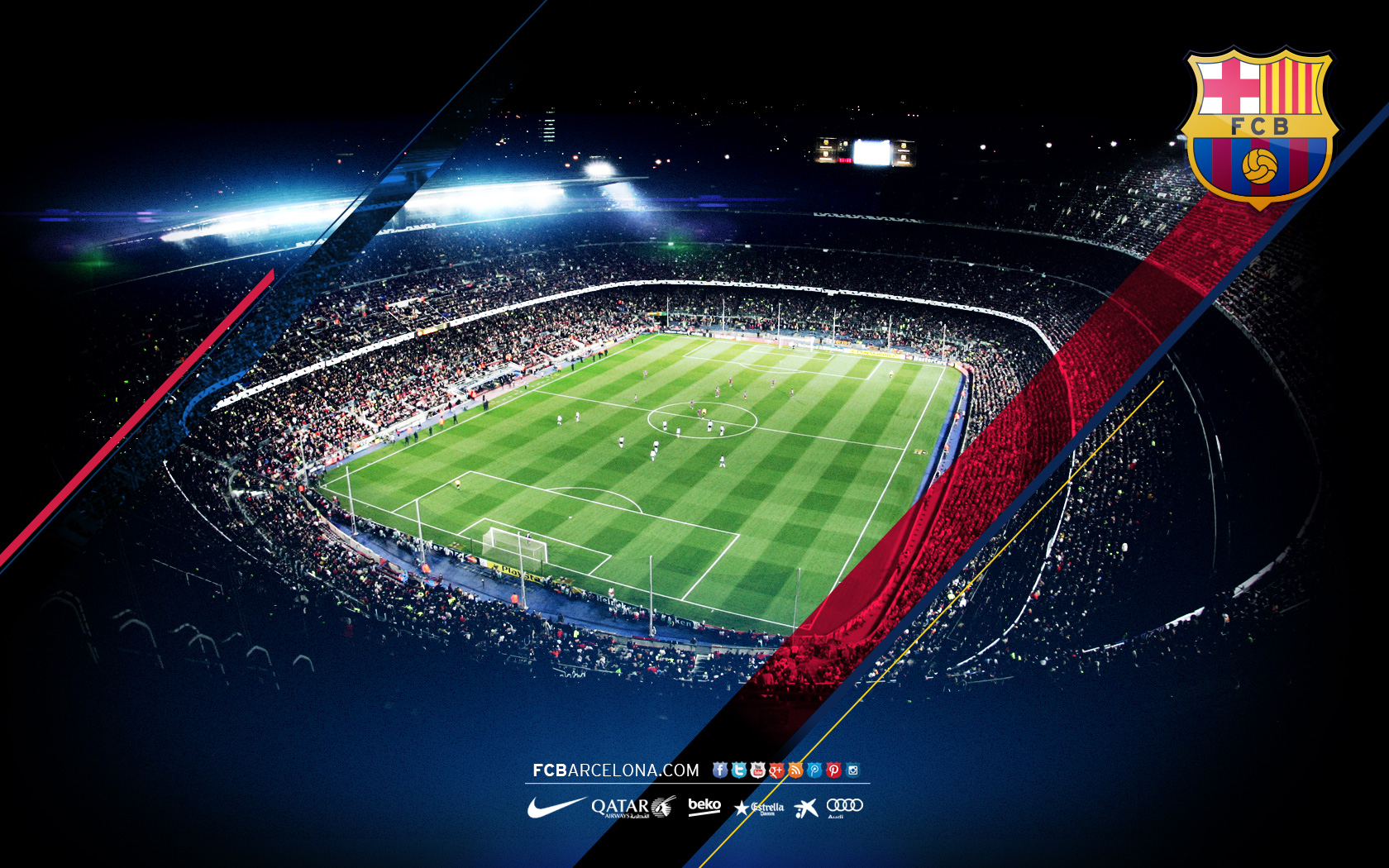 Camp Nou 03   Wallpaper FC Barcelona 1680x1050