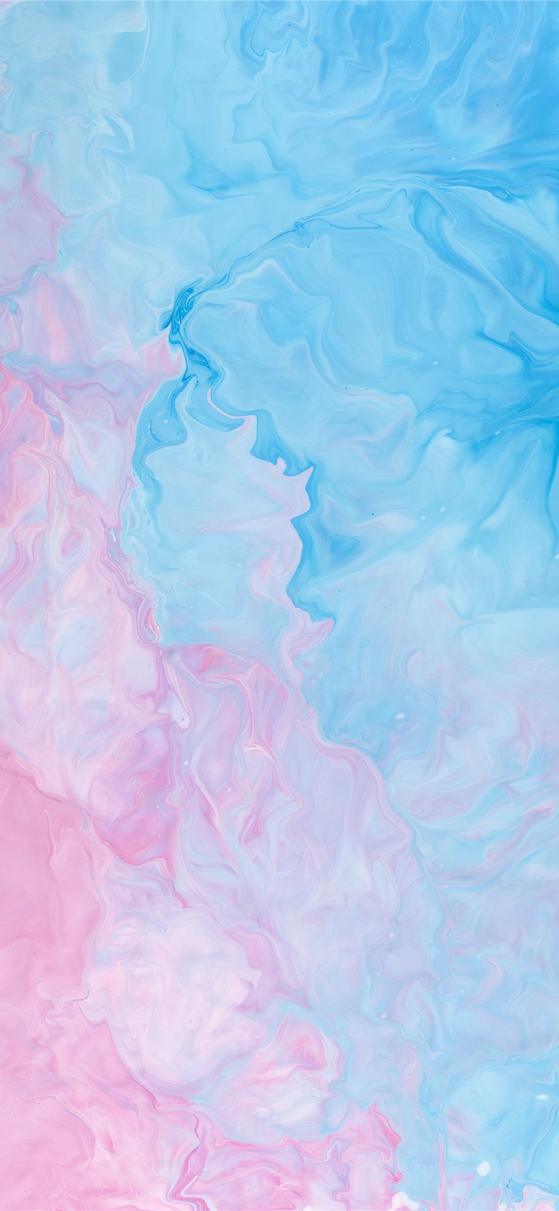 Pink And Blue Abstract Painting iPhone Wallpaper