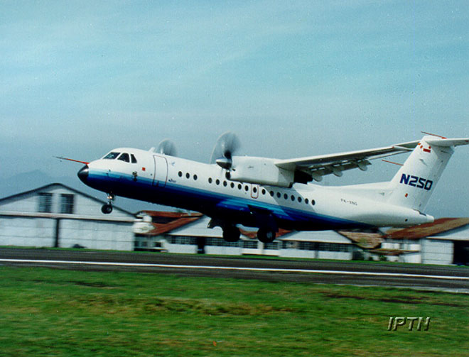 The Gatot Koco During First Test Flight In