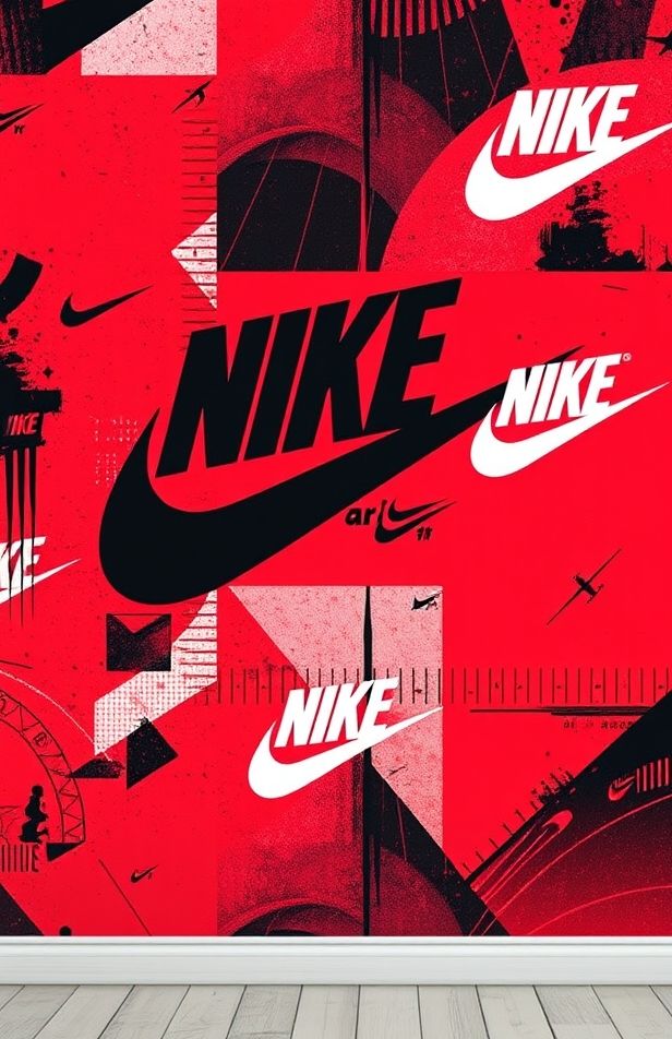 Red And Black Nike Wallpaper