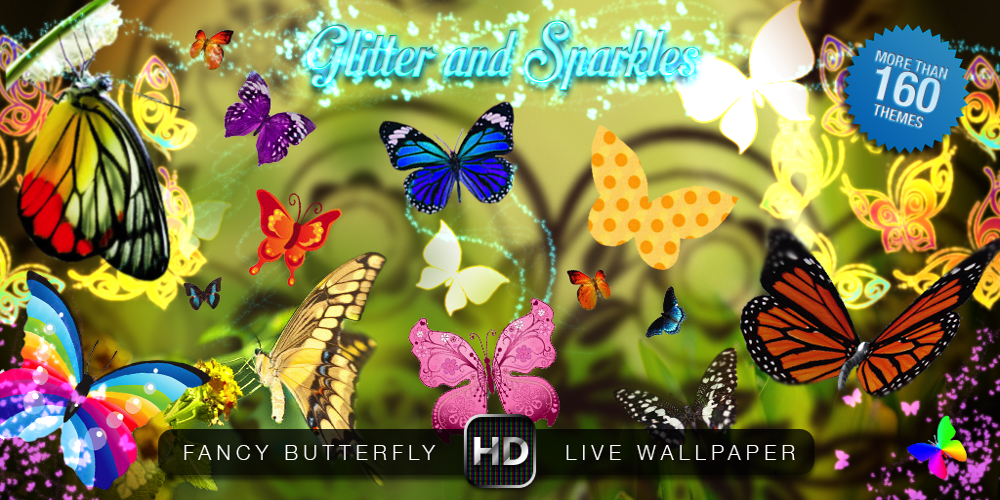 Fancy Butterfly Live Wallpaper Screenshot
