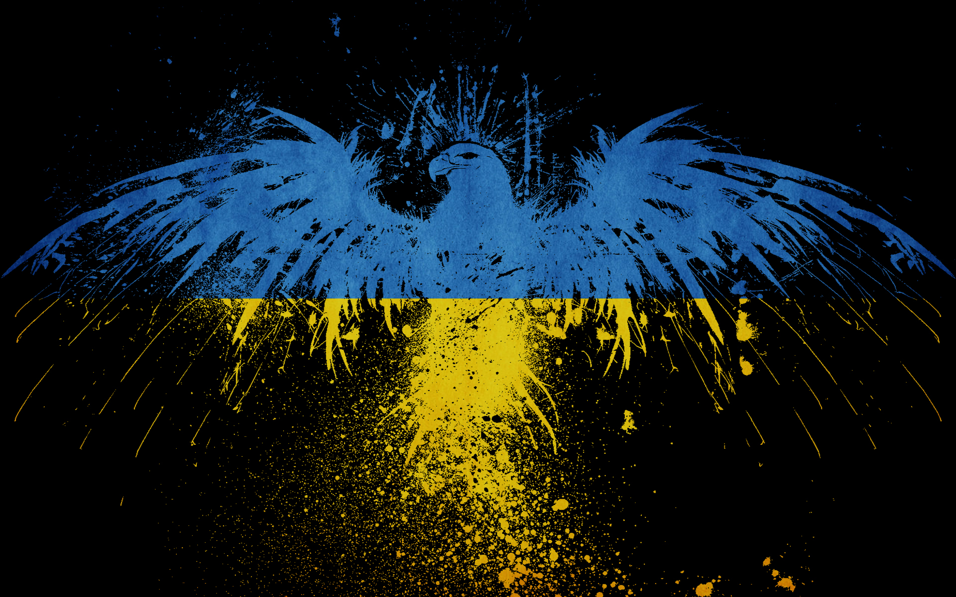 Eagles Flags Ukraine Ukrainian Flag Eagle HD Wallpaper World