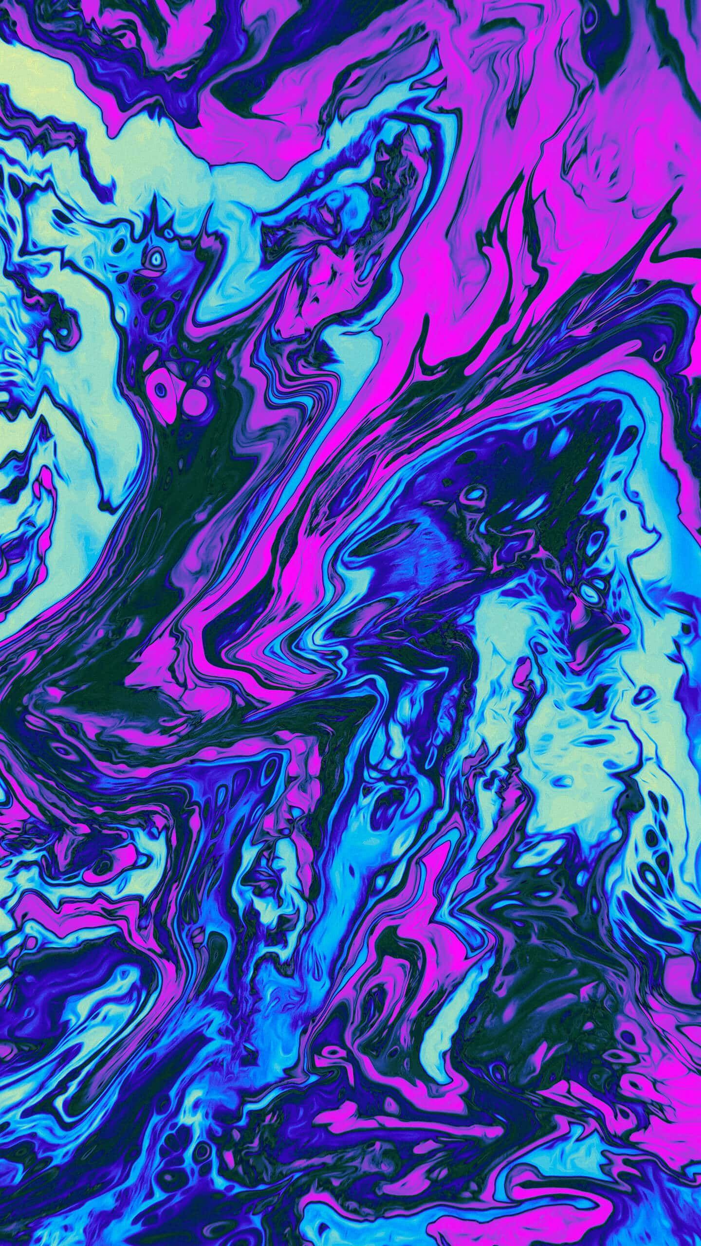 Pink And Blue By Geoglyser Artistic Wallpaper Psychedelic