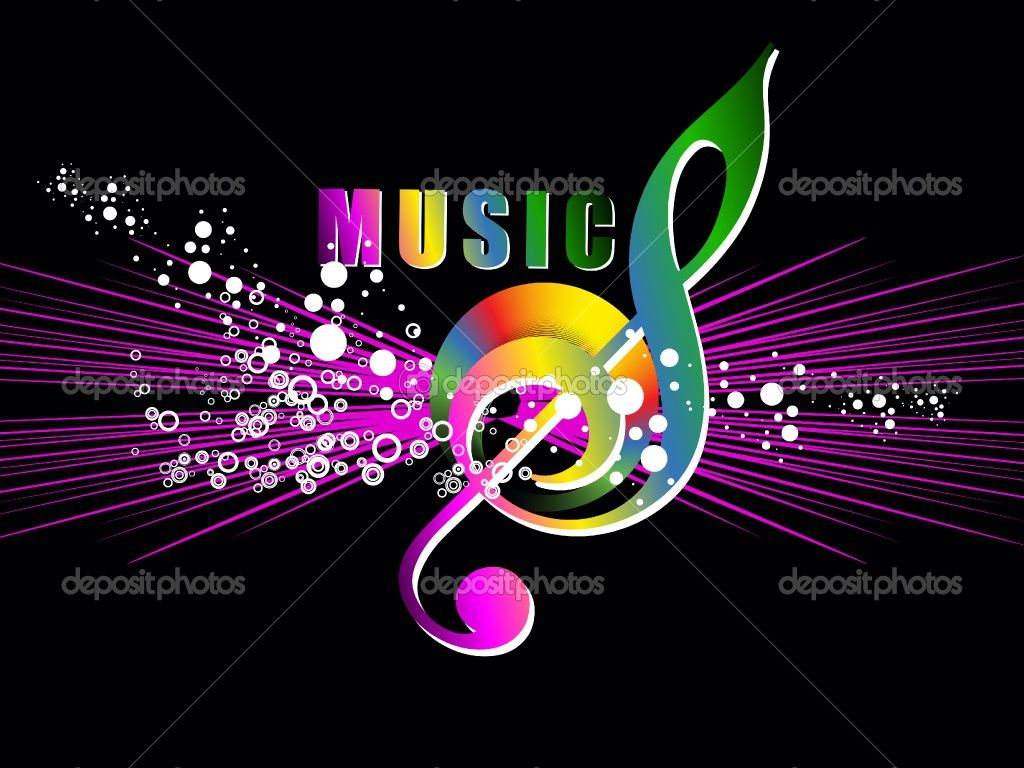 Colorful Music Notes Wallpaper HD In