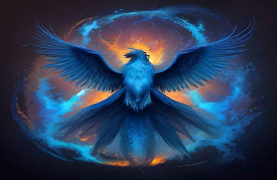 Blue Phoenix Wallpaper