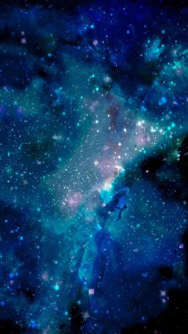 Blue Galaxy Wallpaper For iPhone