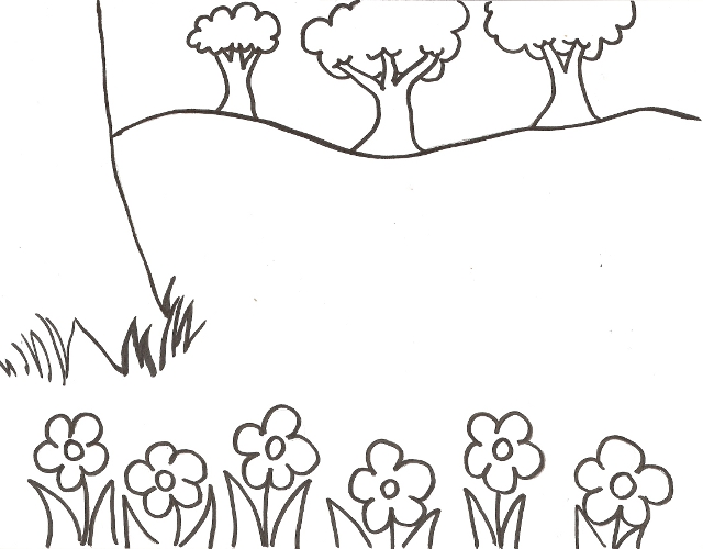 safari scene coloring pages