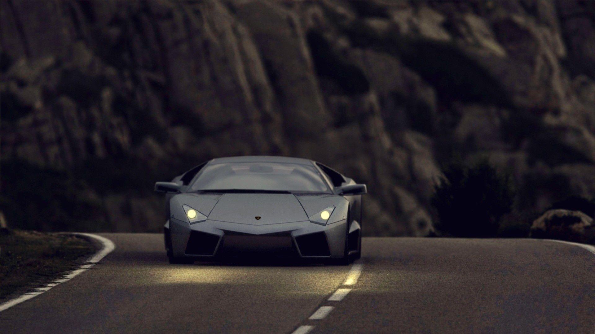 Lamborghini Dark Wallpaper HD Background Image