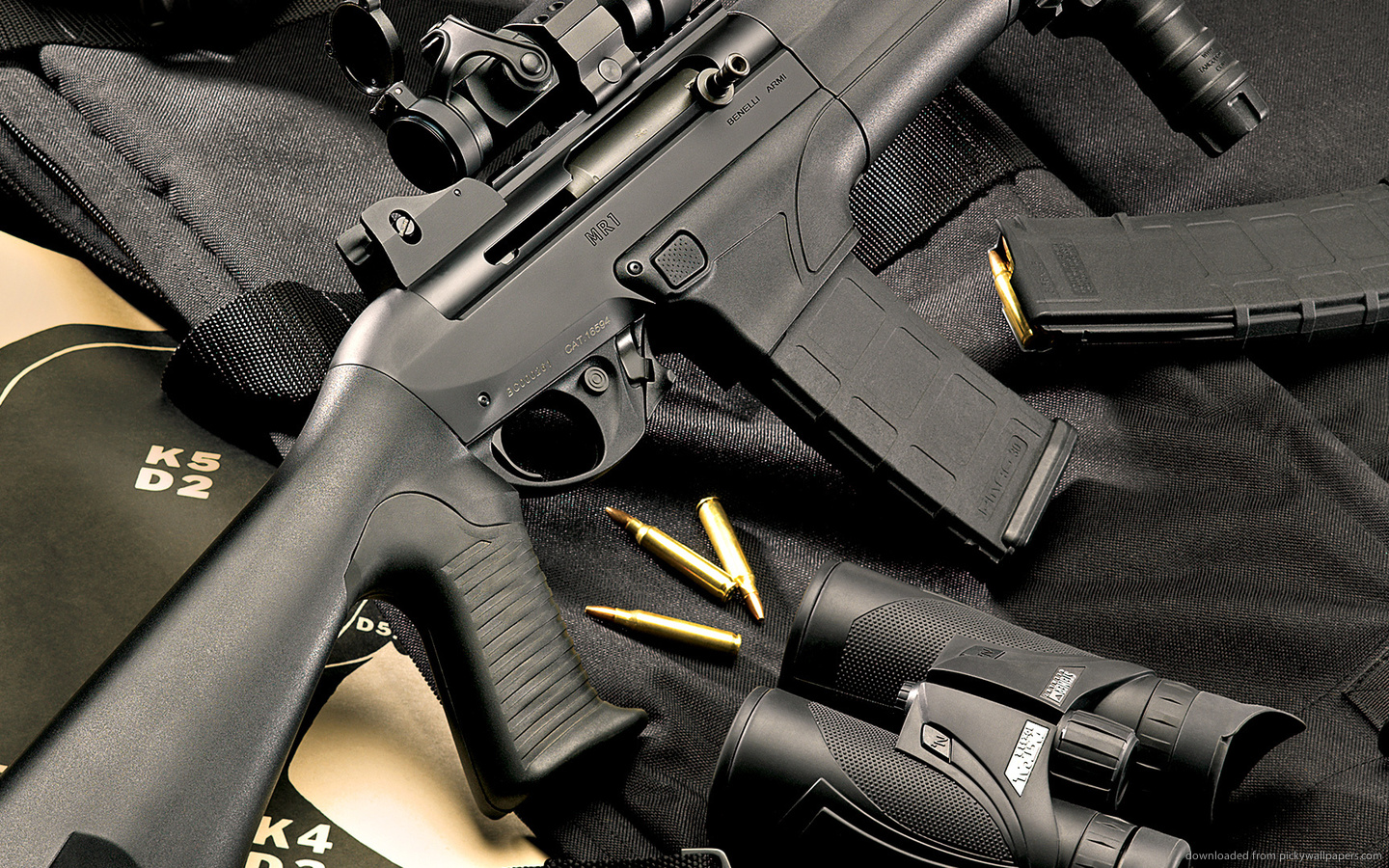 M4 Rifle Wallpaper Colt Shells And