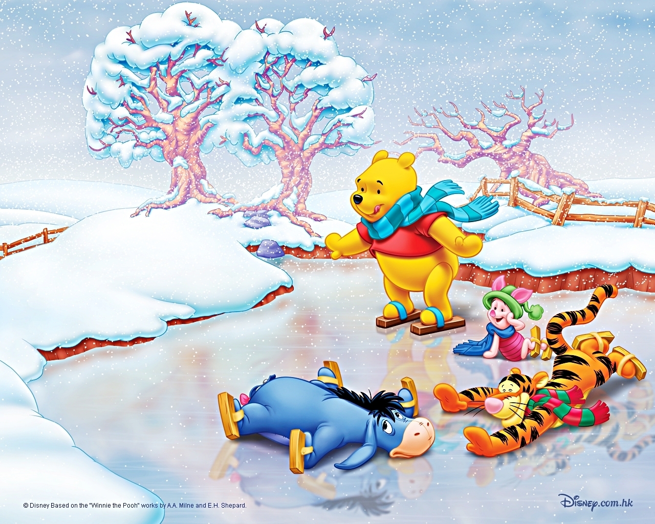 Walt Disney Wallpaper Winnie The Pooh And Friends